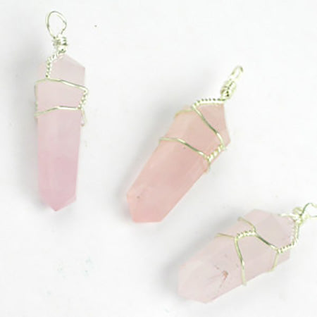 Wire Wrapped Double Terminated Point Pendants - Michael's Gems and Glass