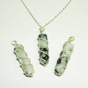 Coil Wrapped Pendants - Michael's Gems and Glass