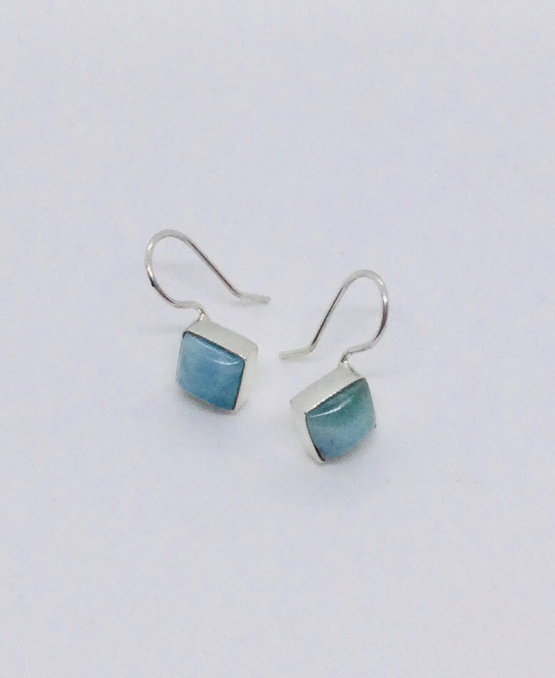 Larimar Square Earrings
